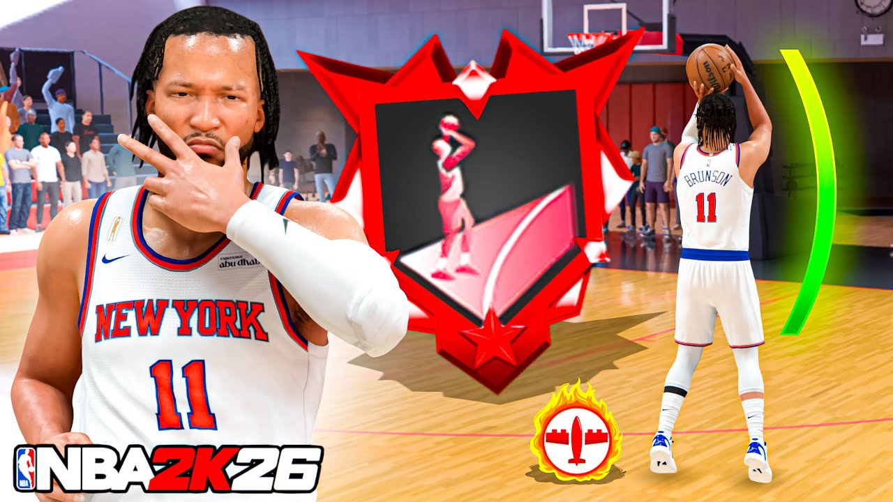 This JALEN BRUNSON BUILD is UNGUARDABLE in RANDOM REC on NBA 2K26