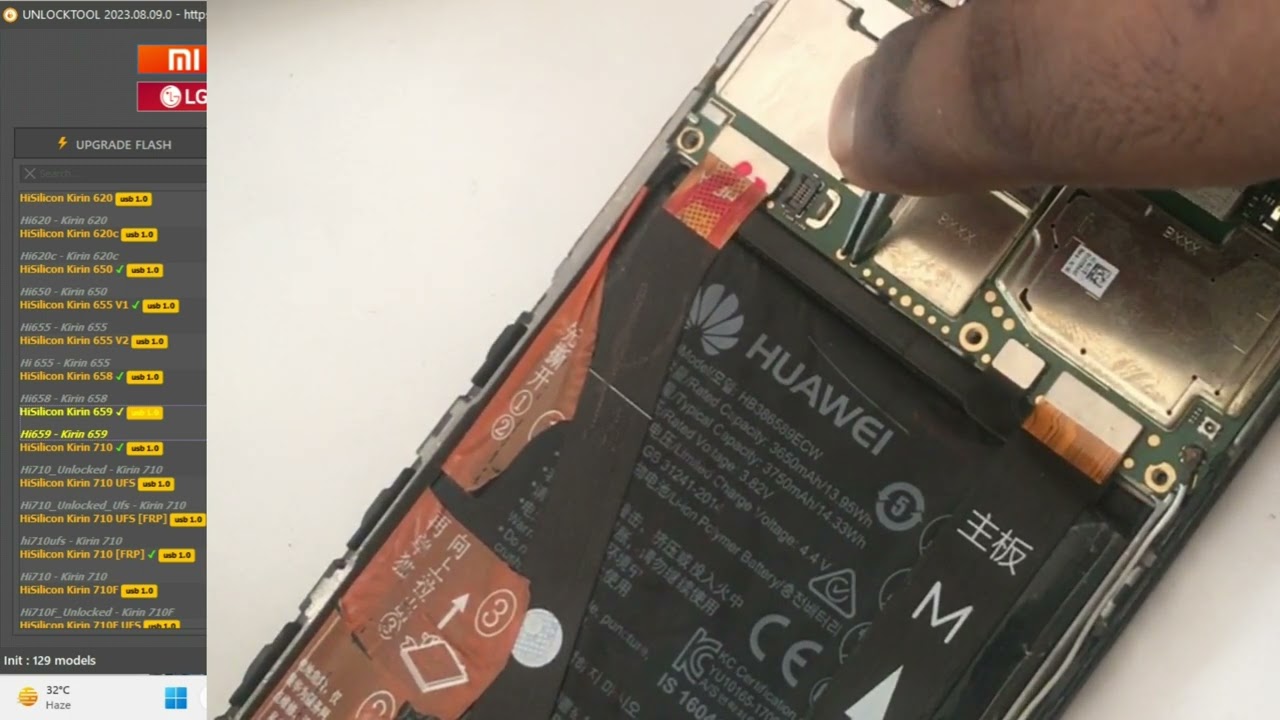 Huawei 7x (bnd- al10) FRP bypass with unlock tool