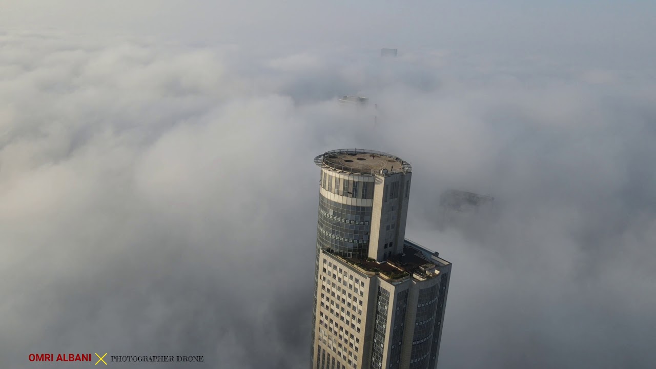 It's not in Dubai,  This morning in the sky of Ramat Gan Tel   Aviv Israel