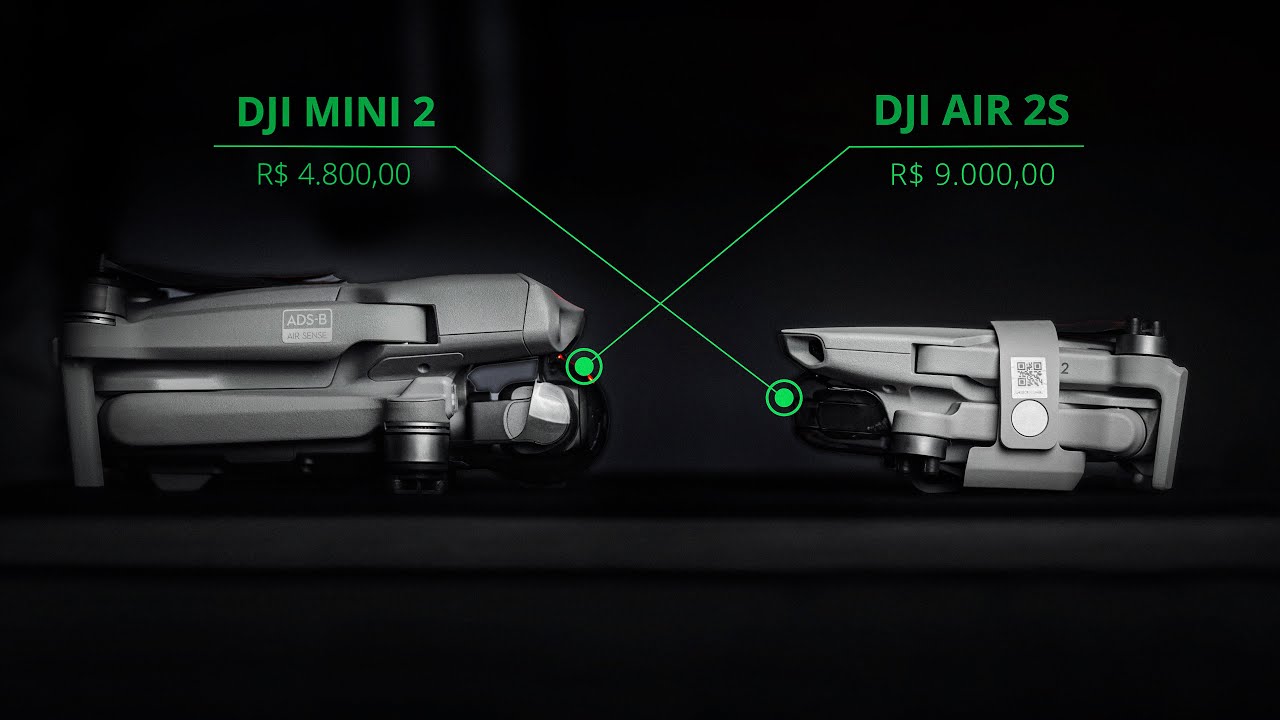 DJI mini 2 VS DJI air 2s  - Qual dos DRONES vale mais a pena?