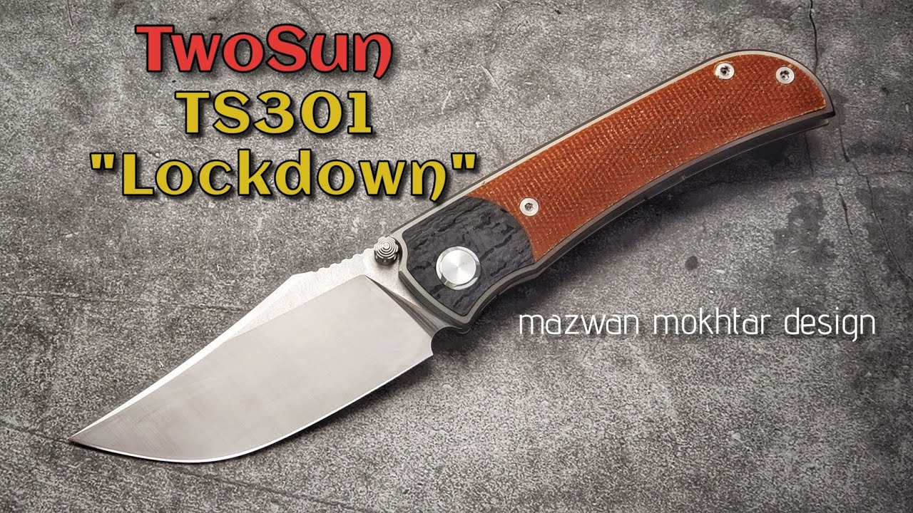 TwoSun TS301 Lockdown:  Elegant EDC Blade Mazwan Mokhtar Design!