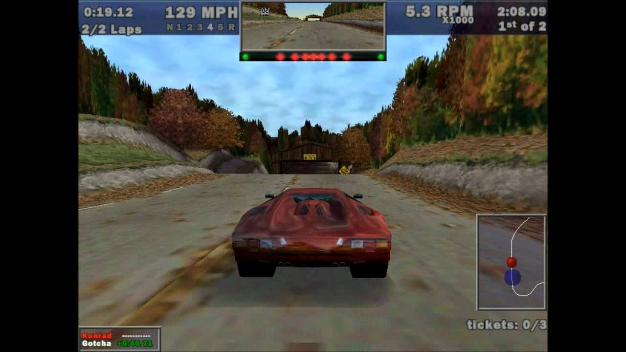 Need For Speed III: Hot Pursuit Gameplay - Lamborghini Countach, Hometown [HD]
