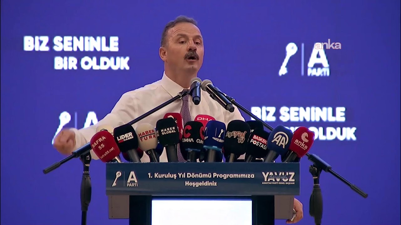 Yavuz Ağıralioğlu, partisinin birinci kuruluş yıl dönümü etkinliğinde konuştu/ Ankara