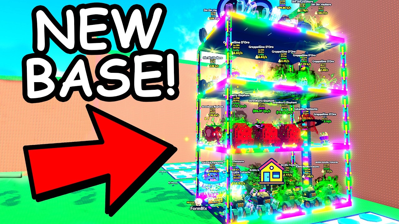 I Got The NEW GLITCH BASE in Escape Tsunami for Brainrots!