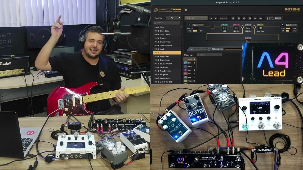 Controlando a Ampero! | Saturno + Ampero 2 Stomp