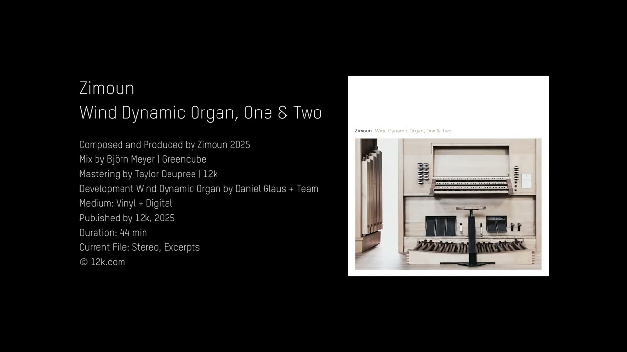 Zimoun : Wind Dynamic Organ, One & Two (2025 | 12k) Excerpt