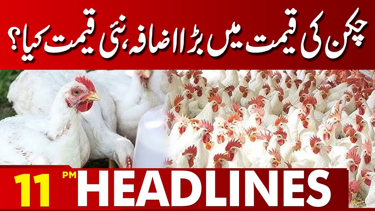 Chicken Prices Surge Sharply | What Is the New Price? | 11 PM Headlines | Lahore News