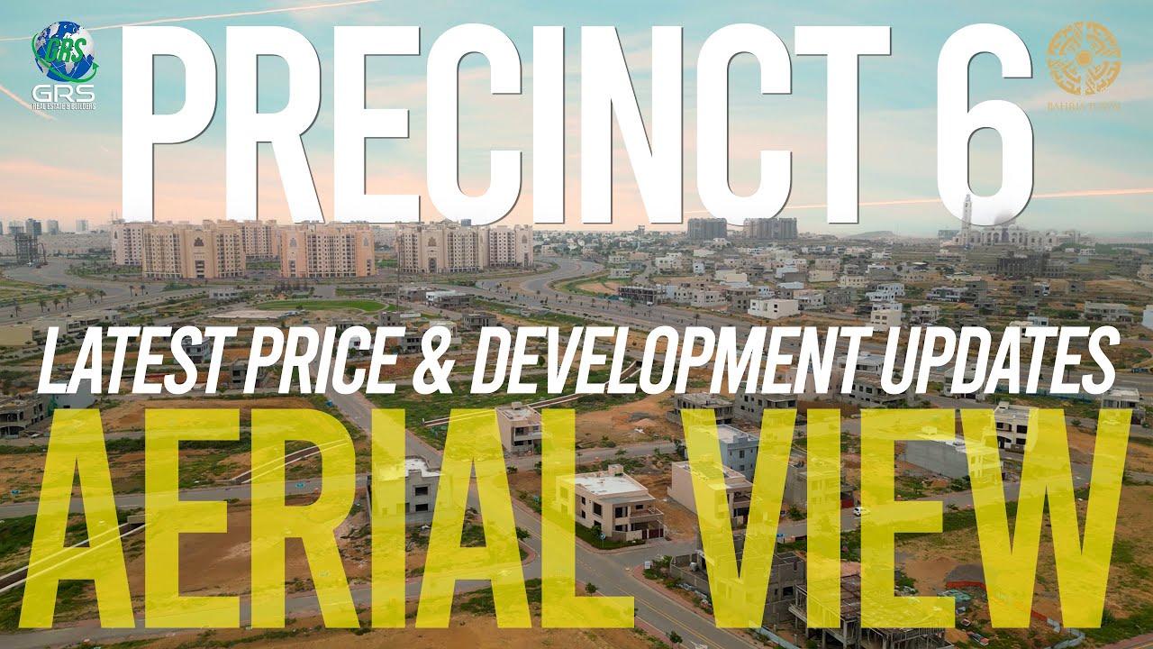 Aerial View Villas | Precinct 6 | Latest Development Updates | 4k drone View Bahria Town Karachi