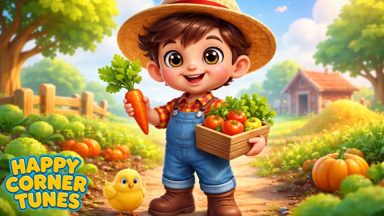 The Farmer in the Dell - Music for Kids -  Popular Folk Song for Kids