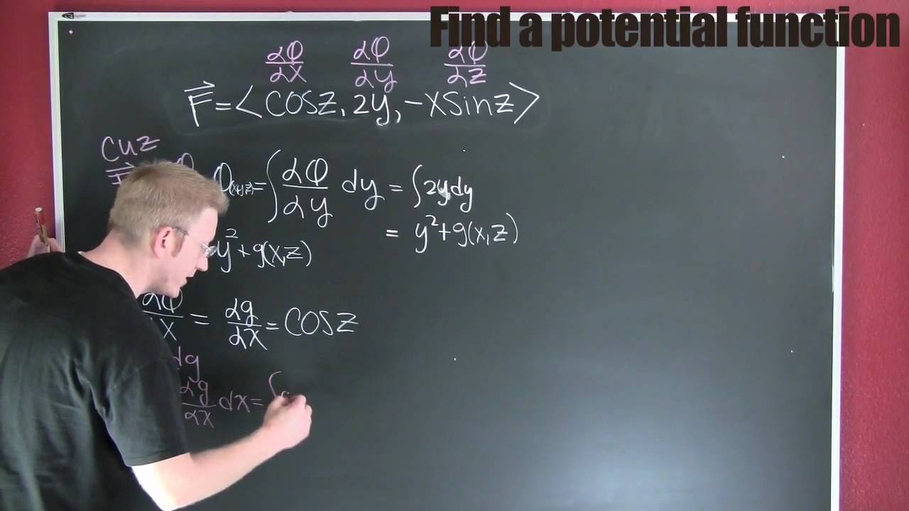 Find a potential function.mov