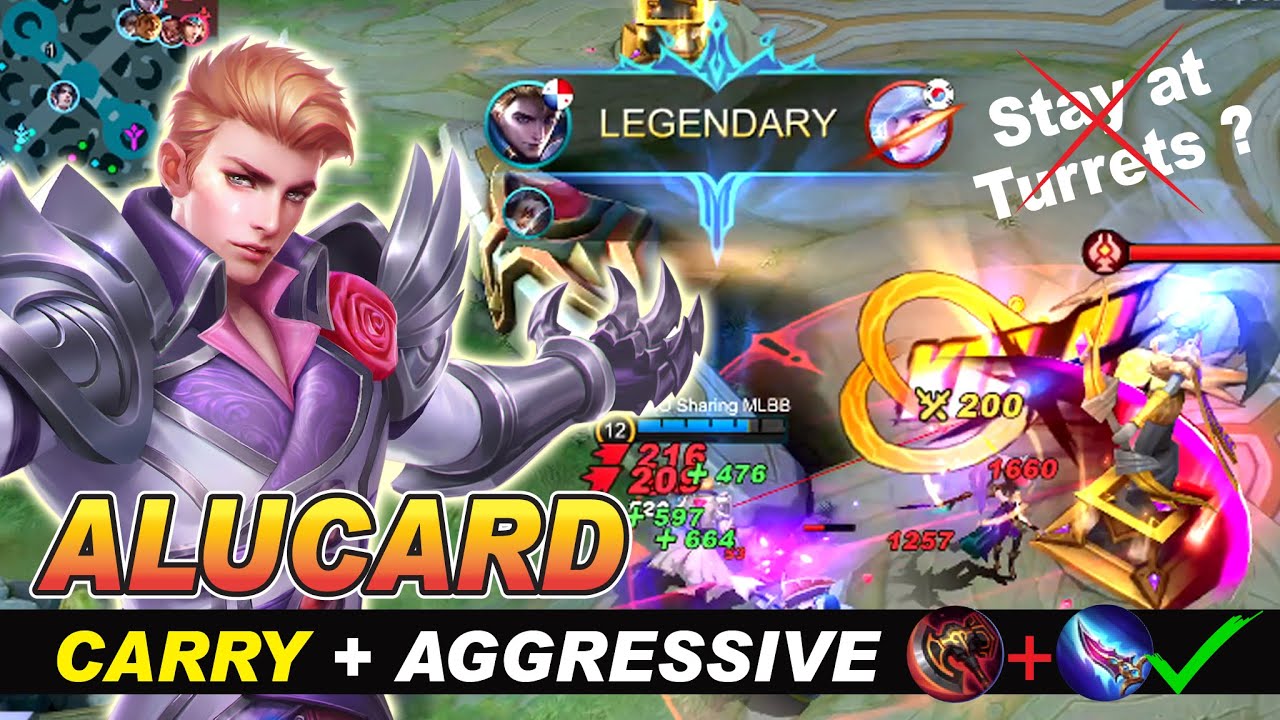 Alucard EMBLEM SET and BEST BUILD 2021 ( LifeSteal ) Romantic Fantasy Skin Gameplay Mobile Legends