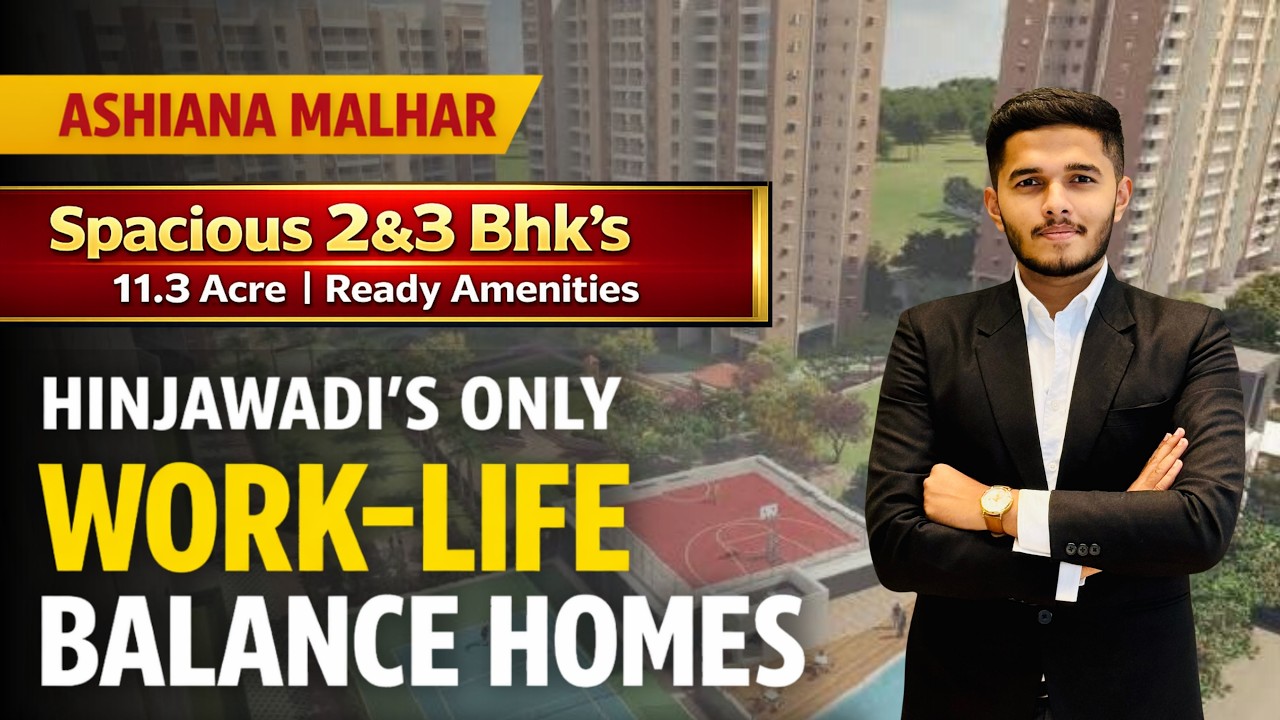 Ashiana Malhar | Largest 9 Acres of Green🌿 Open Space Project in Marunji, Pune 