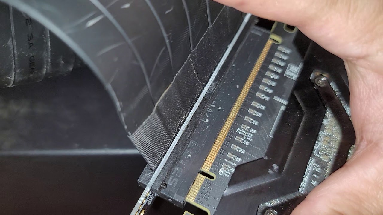 how to install vertical Mount extender riser cable for graphics cards (short version)