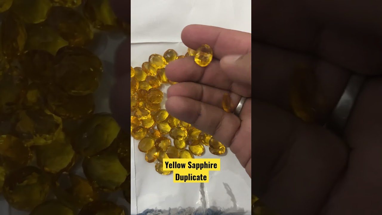 Its Duplicate 🙀😳 Yellow Sapphire | Buy only certified #shorts