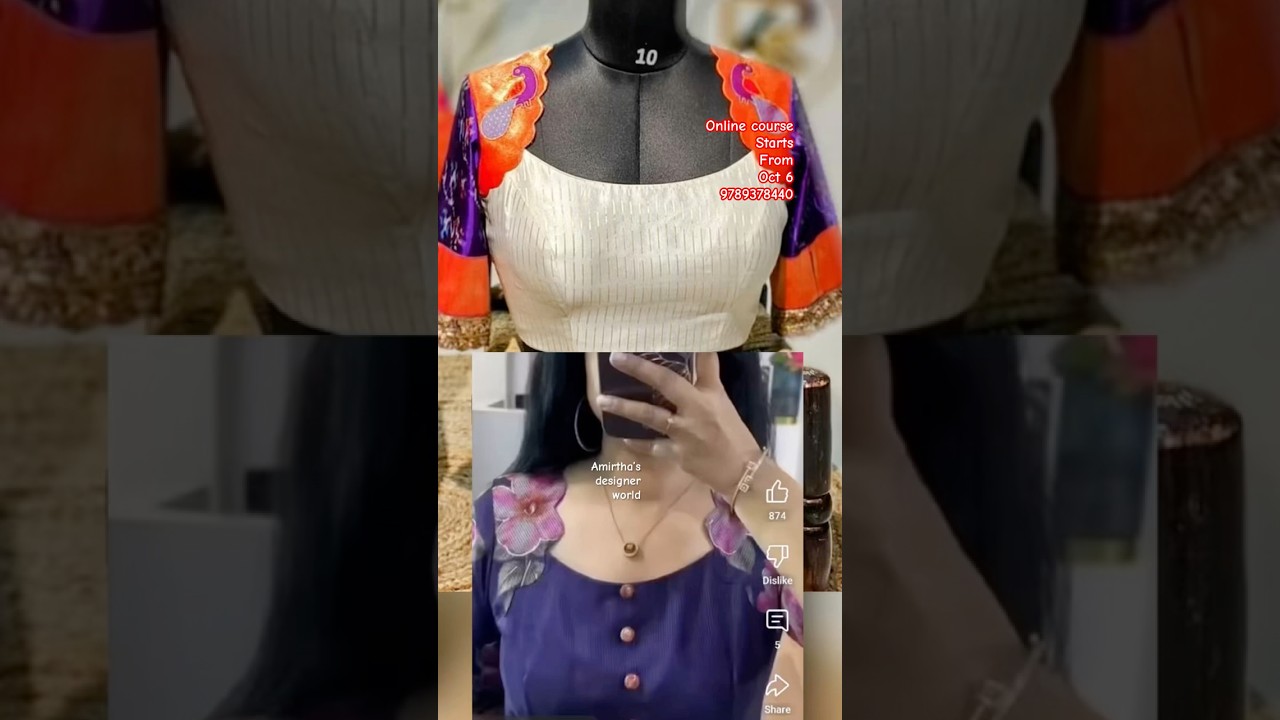 New model Trending scallop patch work in very easy method/