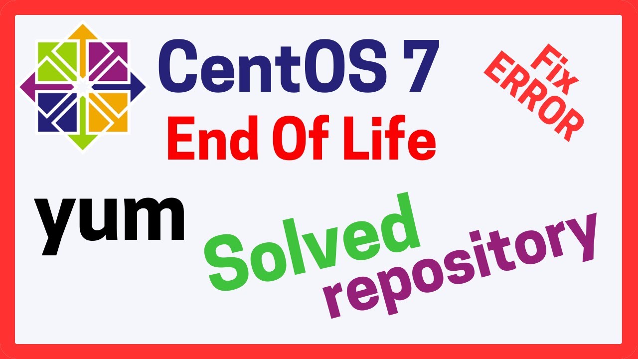 How to fix yum install error on centos | Cannot find a valid baseurl for repo: base/7/x86_64
