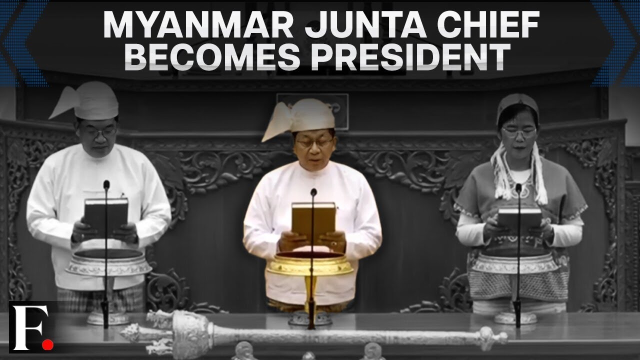 Myanmar: Junta Chief Min Aung Hlaing Sworn in as President | N18G