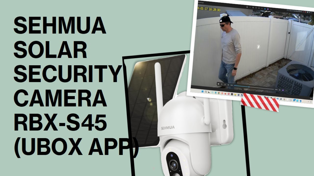 Камера видеонаблюдения SEHMUA PTZ Solar RBX-S45 (приложение Ubox), полный обзор