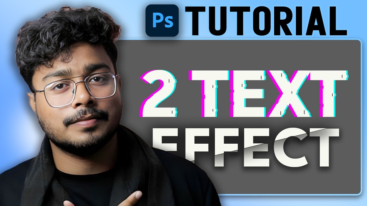2 Amazing Text Effects in Photoshop 🔥 | Easy Tutorial