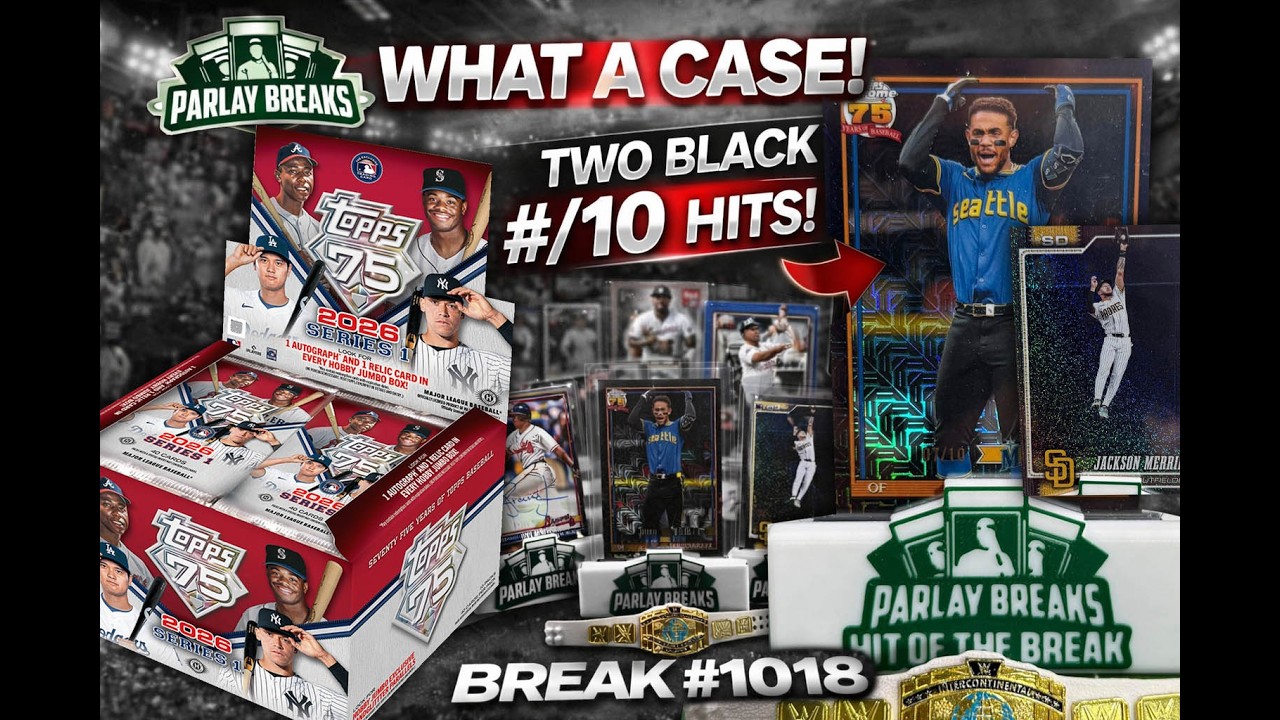 TWO SOLID Black /10 Hits in 2026 Topps Series 1 Jumbo Case Break #1018