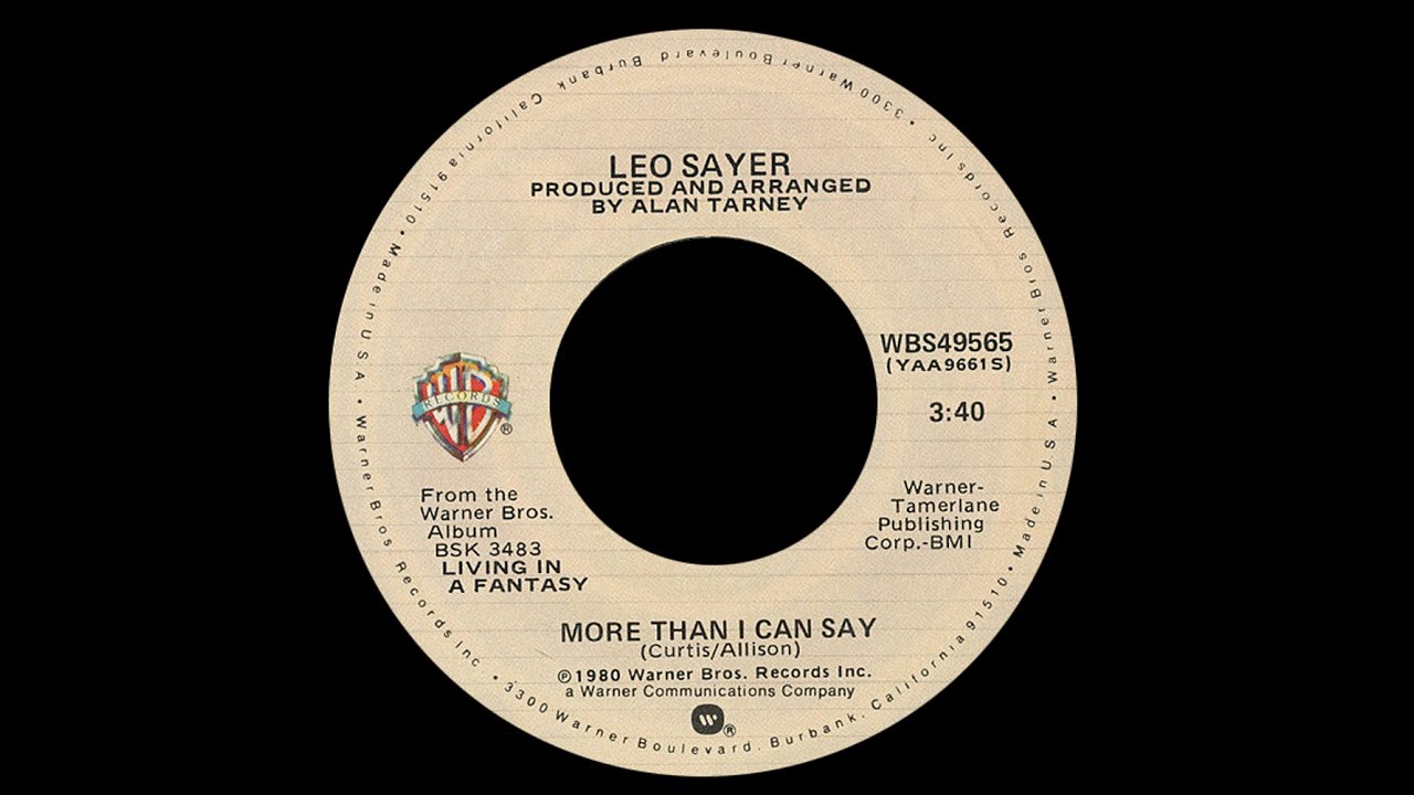Leo Sayer ~ More Than I Can Say 1980 Extended Meow Mix