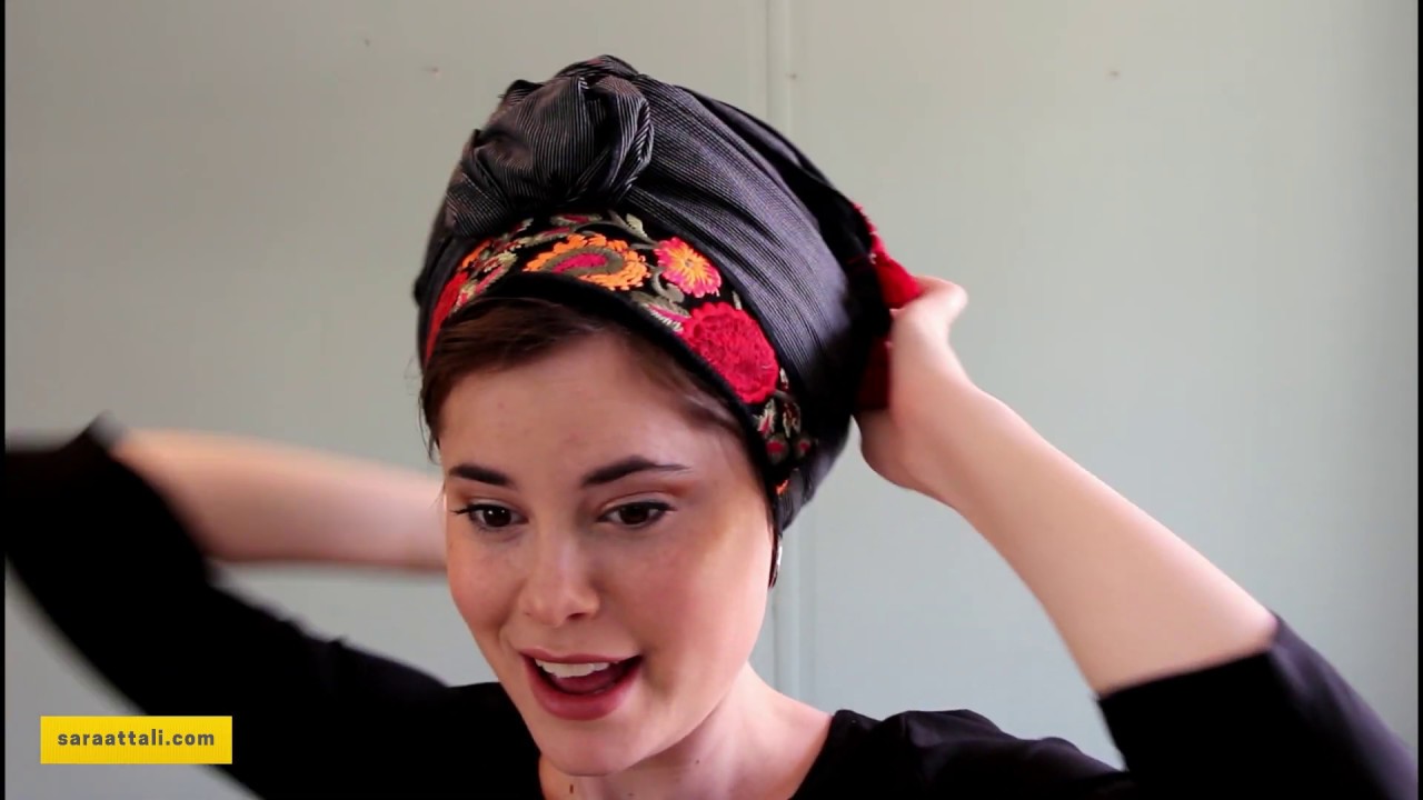 HOW TO TIE  MITPACHAT HEADCOVERING - SARA ATTALI