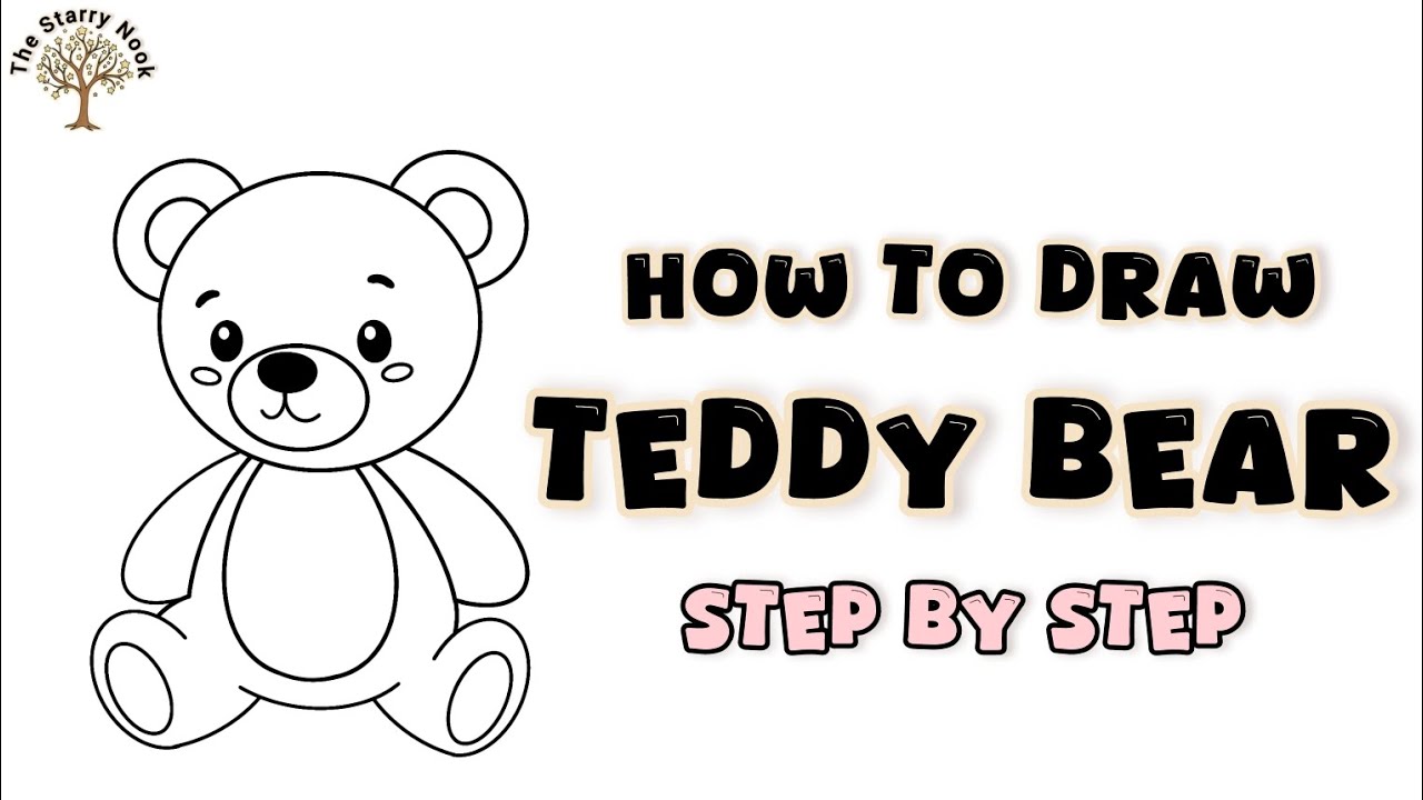 How to Draw a Cute Teddy Bear | Easy Step by Step Tutorial