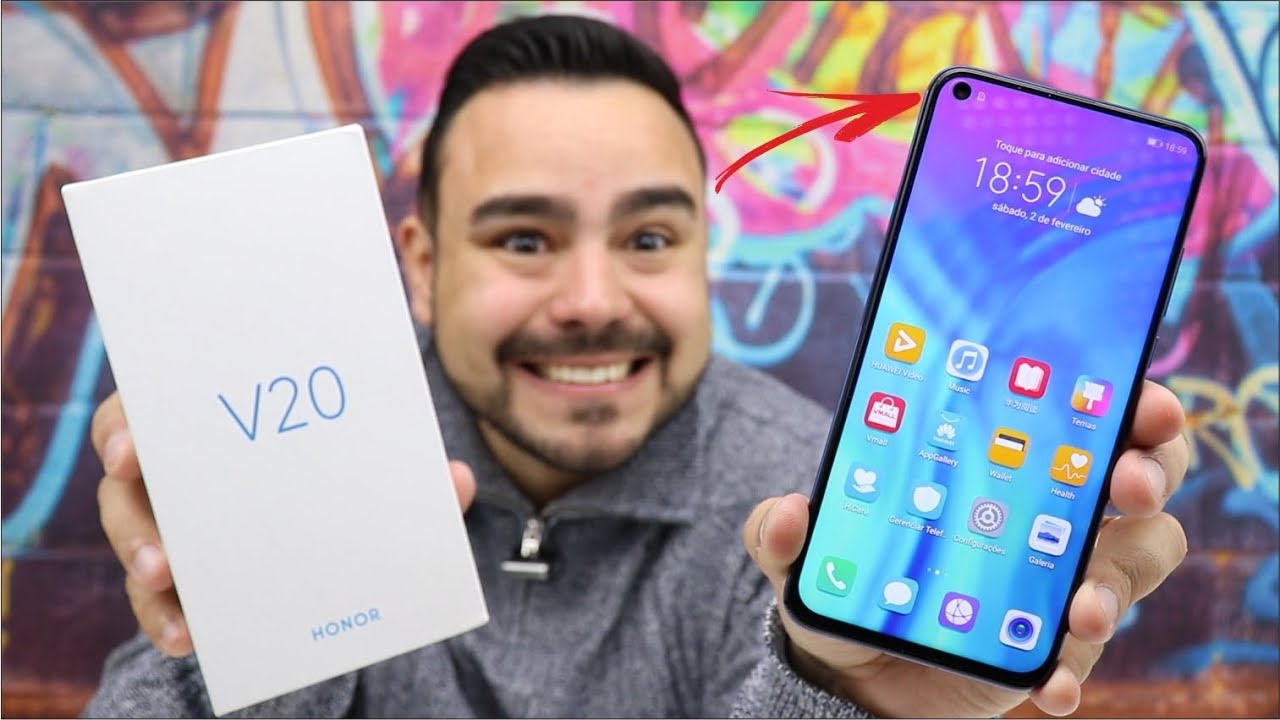 Samsung GALAXY S10 vai SER isso AÍ - HUAWEI HONOR V20 - UNBOXING