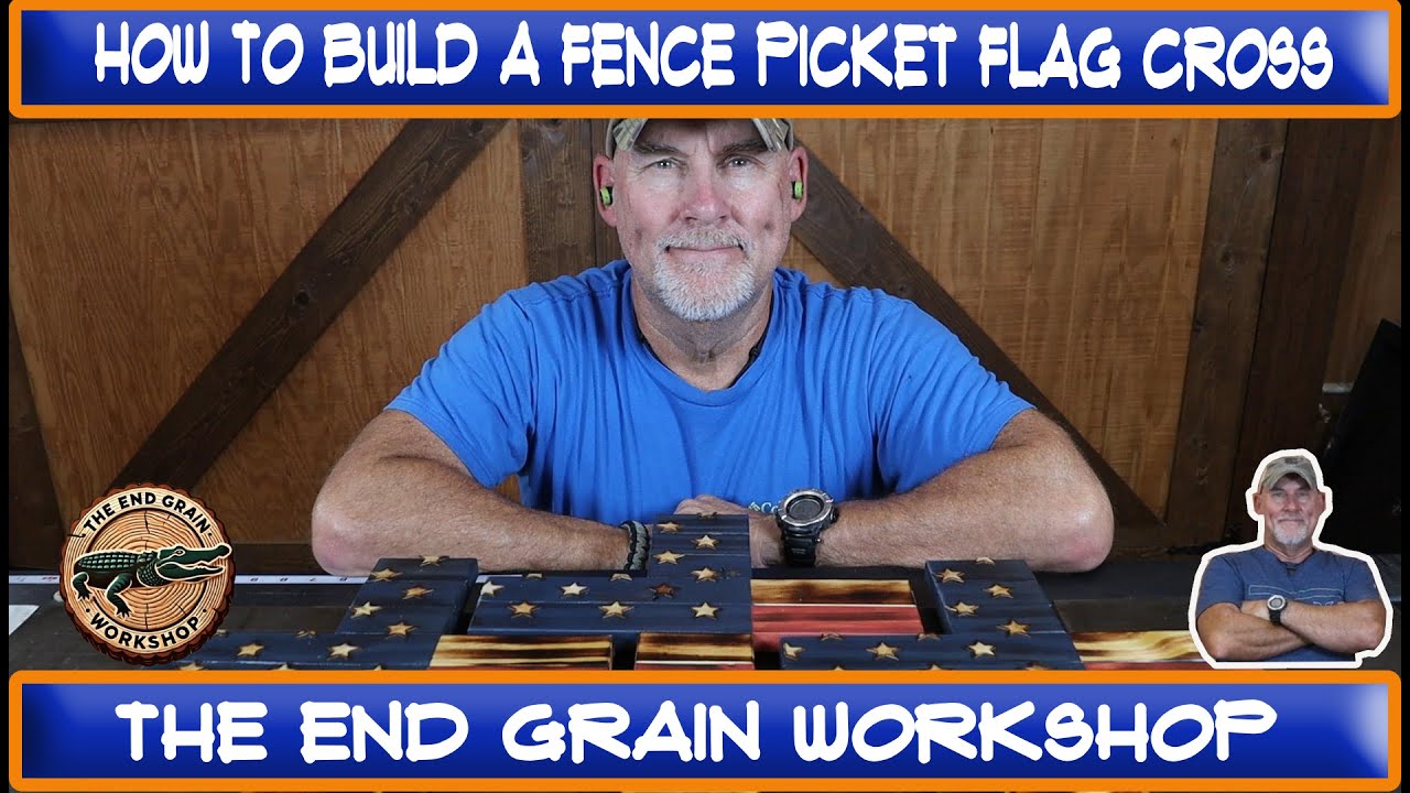 How to build a fence picket Flag Cross - The End Grain Workshop