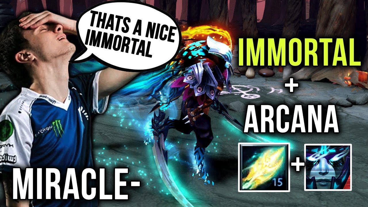 Miracle- Phantom Assassin NEW ULTRA RARE IMMORTAL + Arcana - BEST SET! Insane Crit Damage - Dota 2