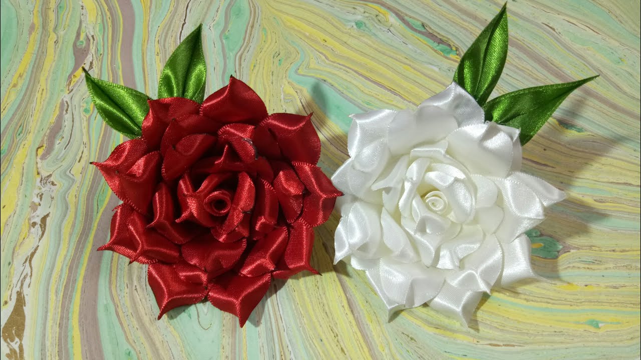 DIY Fabric flower- 3- Rose 🌹🌹🌺