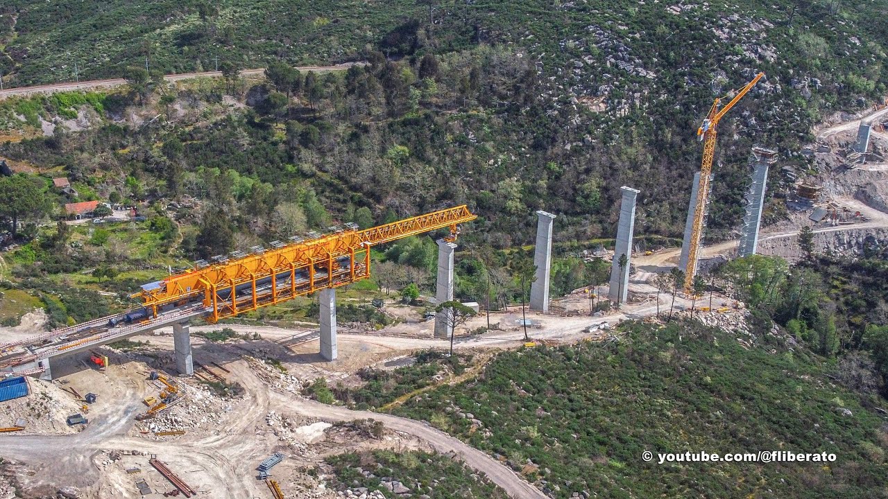 Obras modernização linha da Beira Alta Santa Comba Dão a Abrunhosa. Abril 2023