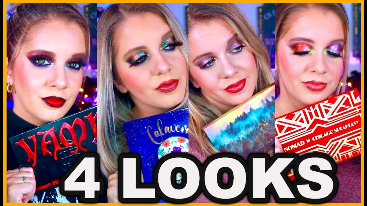 4 LOOKS 4 PALETTES | What's New in Indie Makeup! 🔥