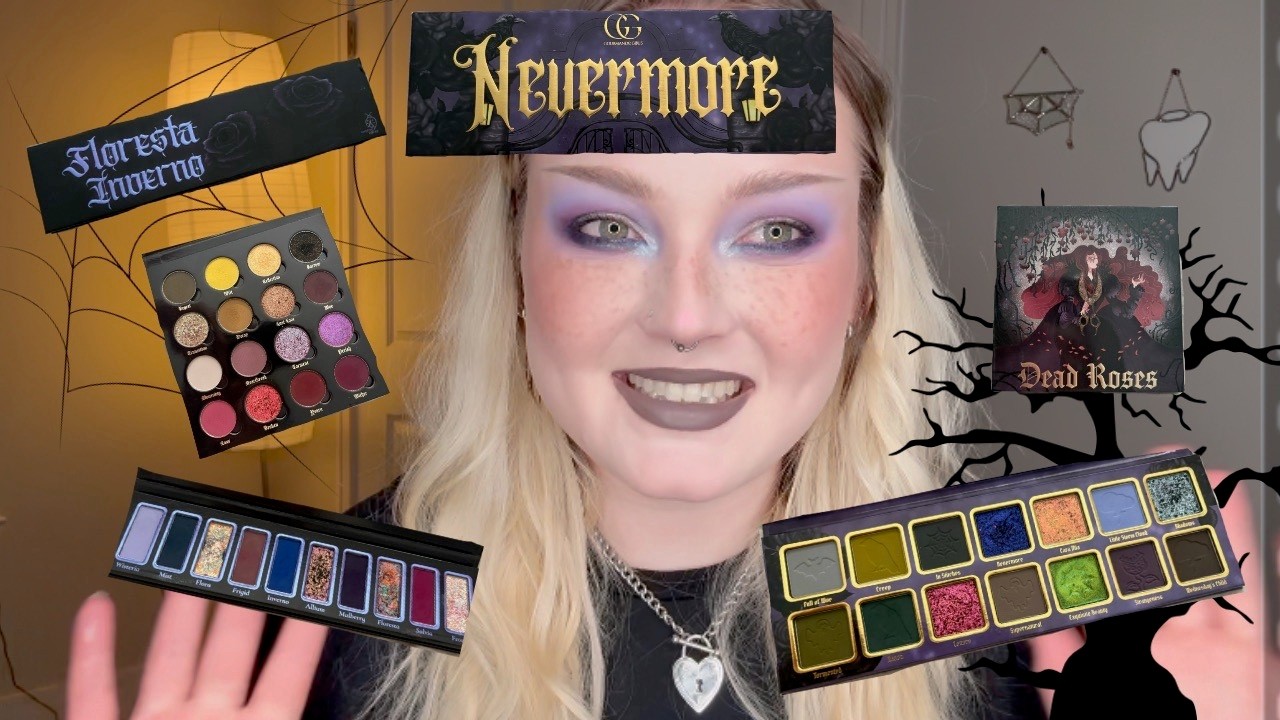 NEW INDIE BEAUTY |3 PALETTES 3 LOOKS | DEAD ROSES II, NEVERMORE, FLORESTA INVERNO |