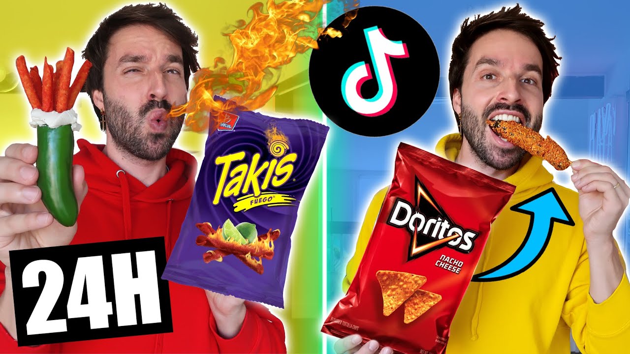 JE MANGE QUE DES RECETTES TIKTOK PENDANT 24H (partie 2) - CARL IS COOKING