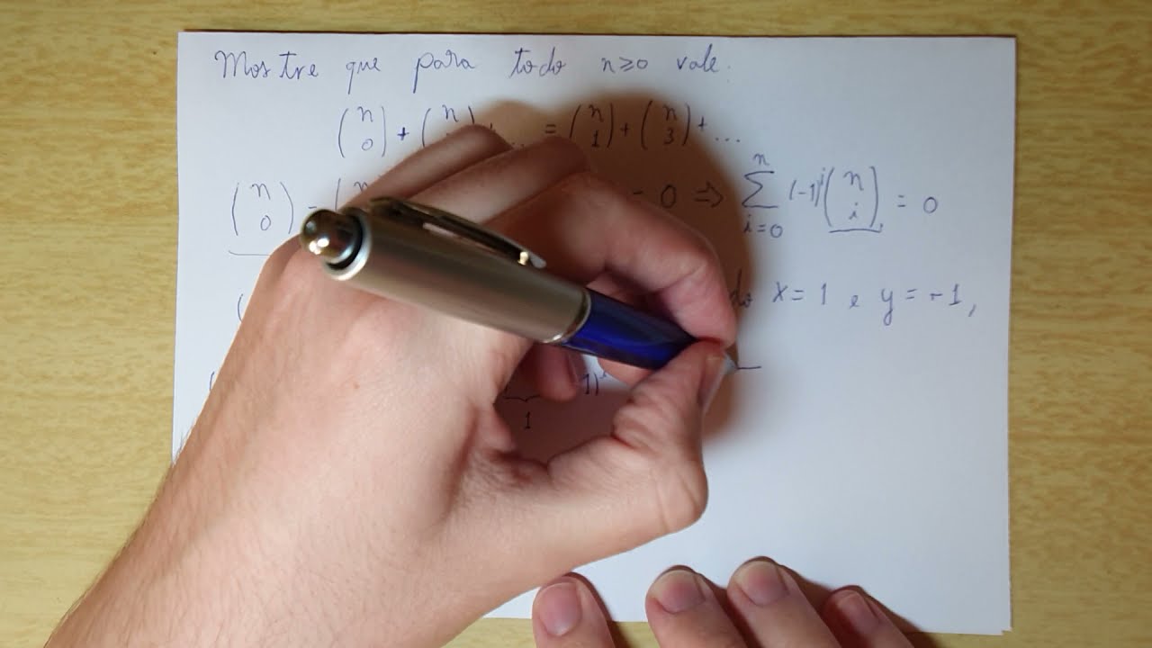 BINÔMIO DE NEWTON E SOMA DE NÚMEROS BINOMIAIS