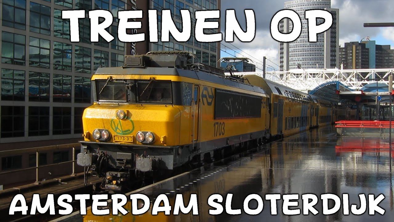 NS Treinen op station Amsterdam Sloterdijk