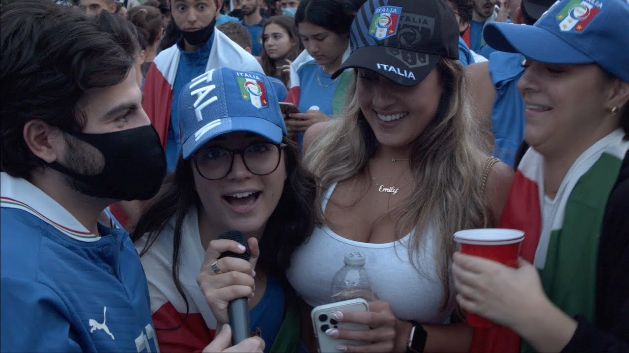 Italian Fans Celebrate & React To Italy's Euro Cup Win vs England