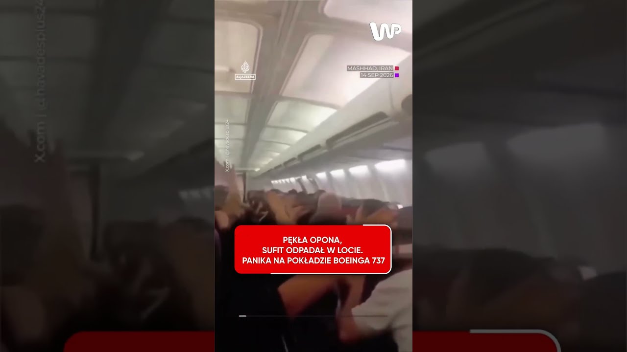 Pękła opona i spadł sufit w locie. Panika na pokładzie Boeinga 737