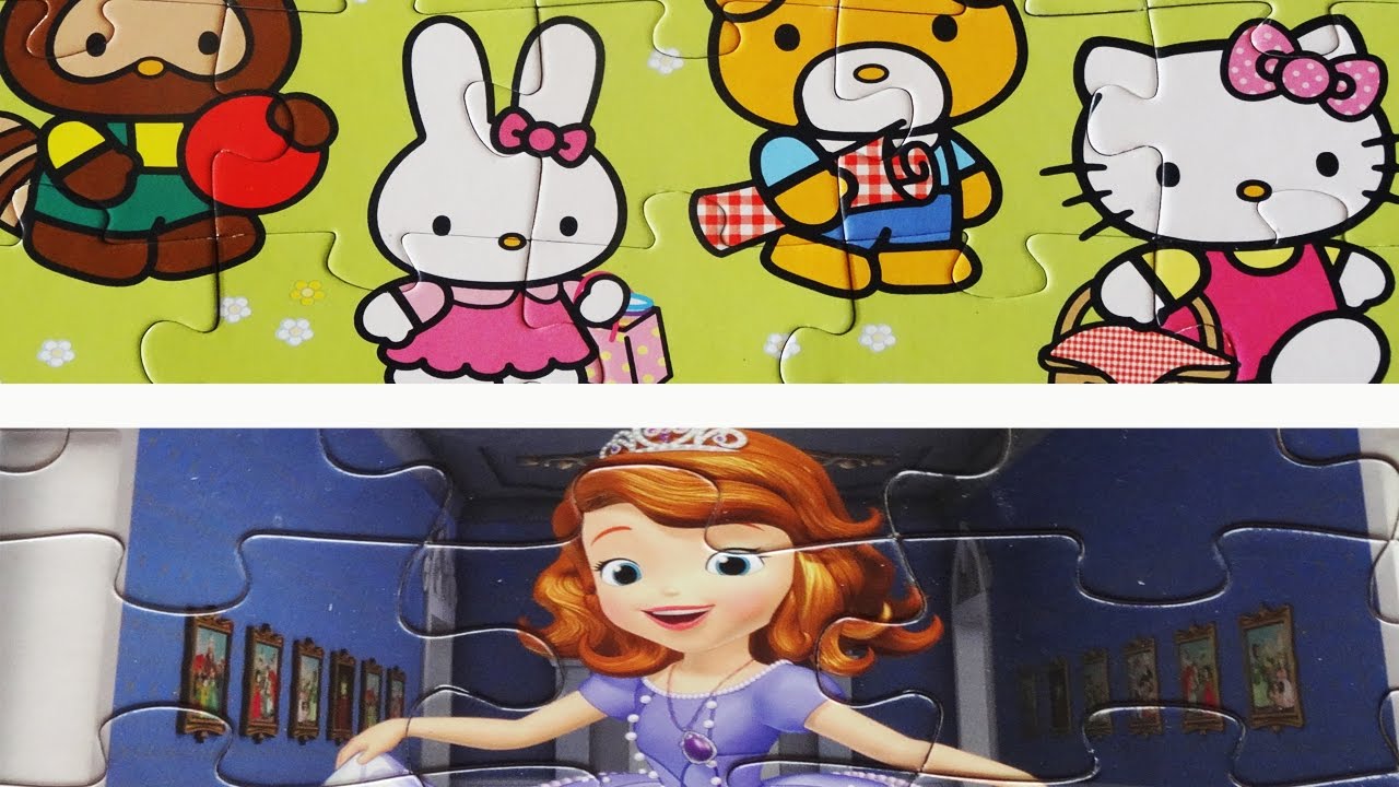 Hello Kitty - My Little Pony - Sofia the first jigsaw toys puzzle game MLP