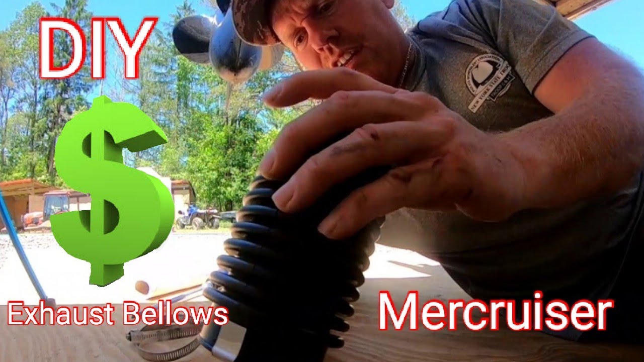 How To Install An Exhaust Bellows On A Mercruiser Boat DIY