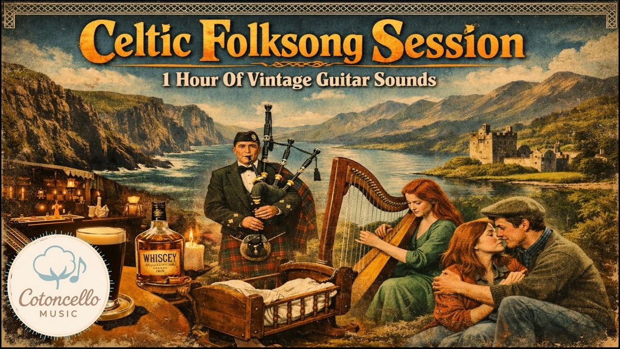 Celtic Folksong Session - 1 Hour Of Vintage Guitar Sounds