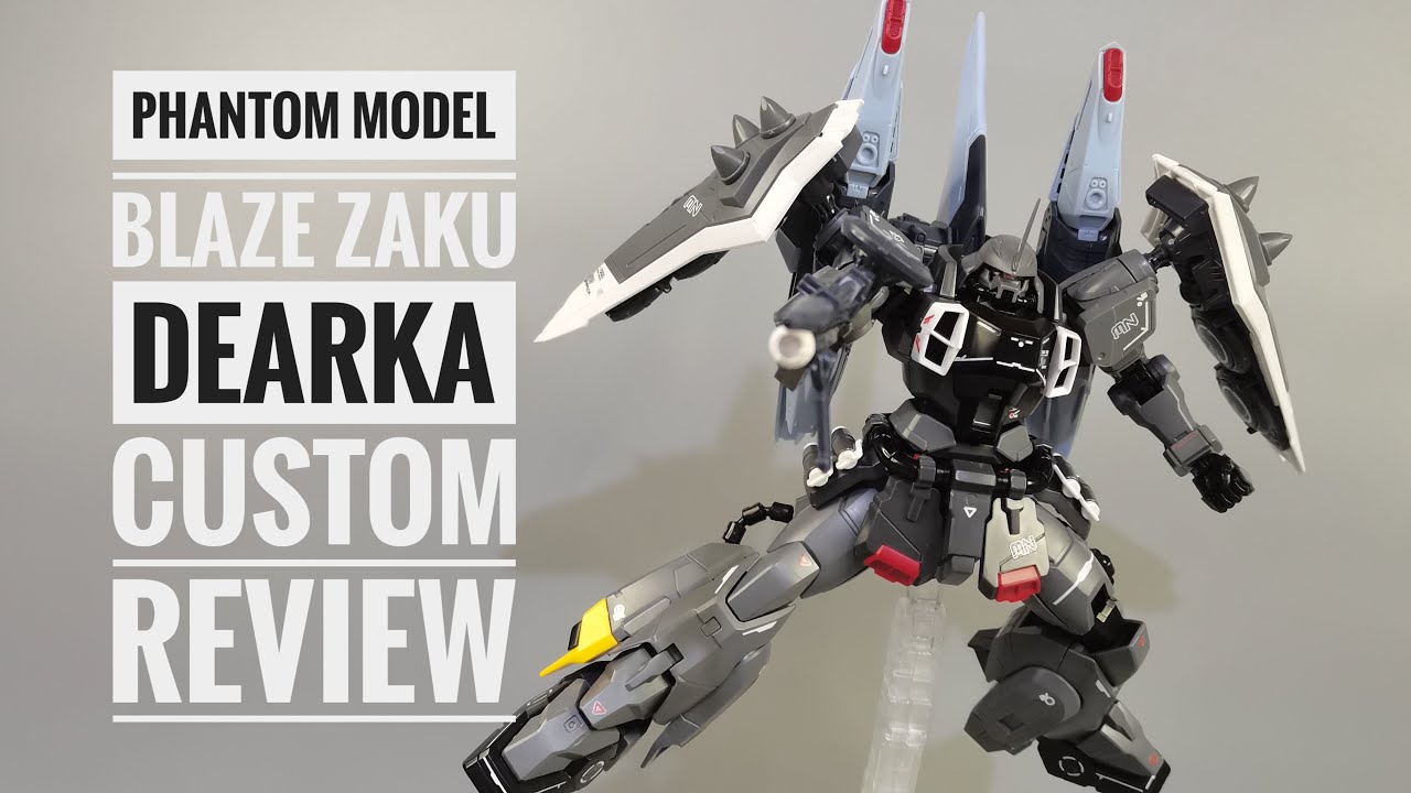 Phantom Model Blaze Zaku Black Dearka Custom Review