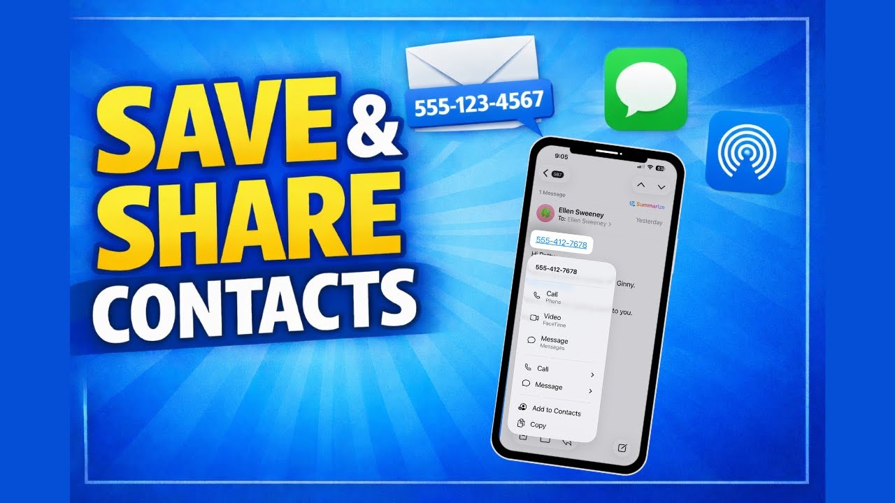 iPhone Contact Shortcuts: Save and Share Fast