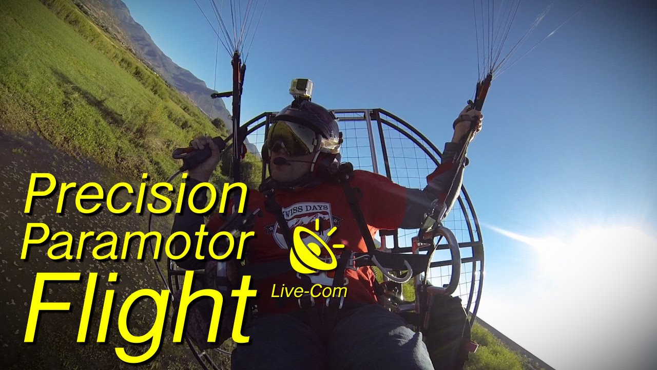 Precision Paramotor Flight -  Powered Paragliding Low Level Action