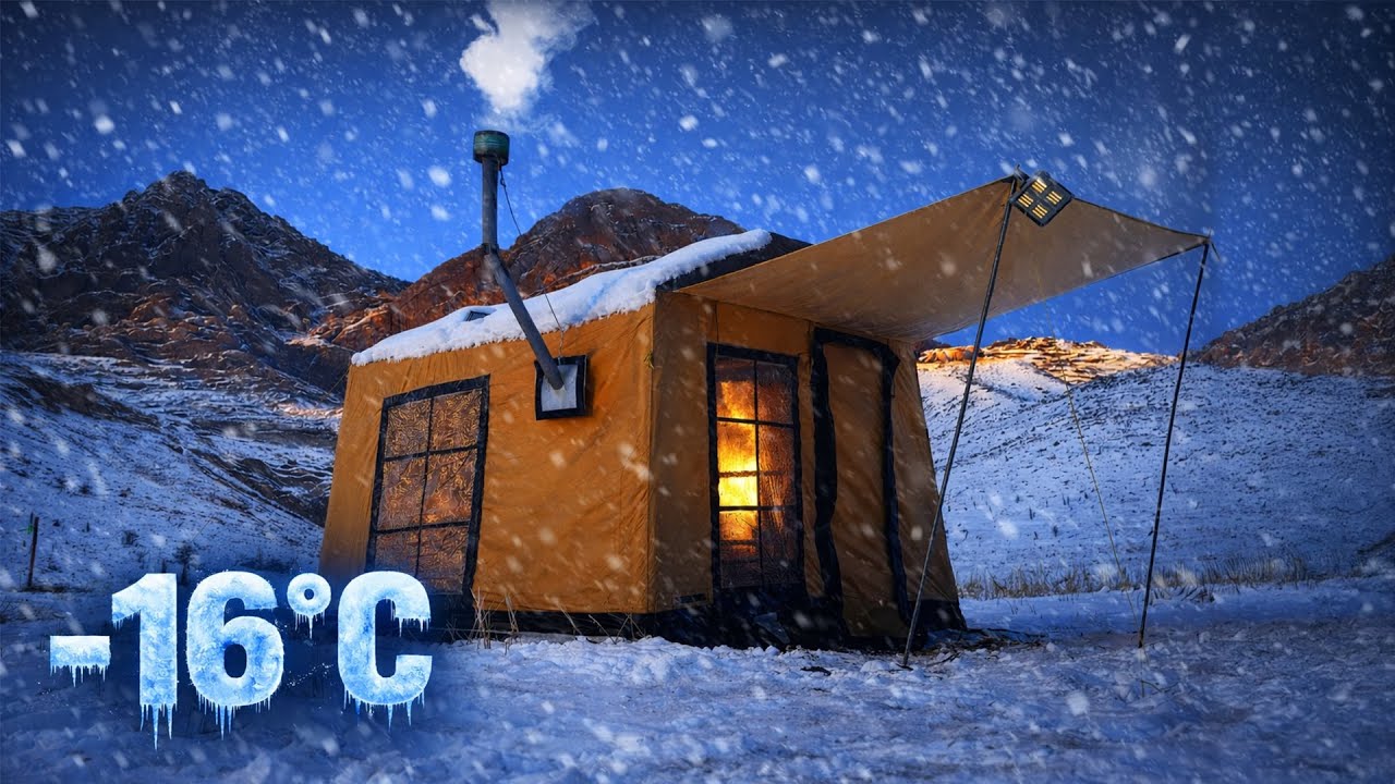 СНЕЖНЫЙ КЕМПИНГ В УСЛОВИЯХ ЛЕГКОГО ХОЛОДА | -16°C