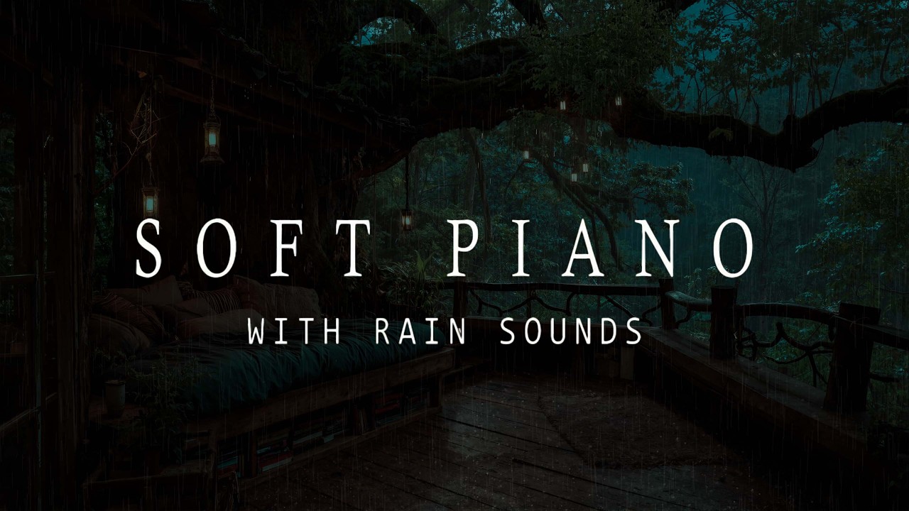 Soft Whispering Rain Under the Forest Canopy | Deep Piano Music for Sleep Instantly