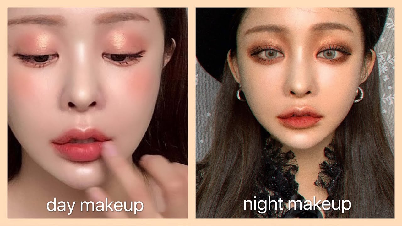 밤 낮 메이크업🖤 day & night make up