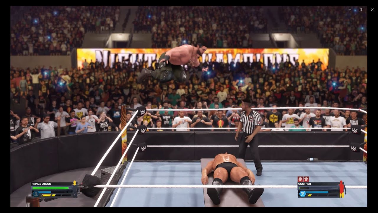 Prince Arjun vs Gunthur at Night of champions | Prince and Gunther Rivalry Final Part | WWE 2K24