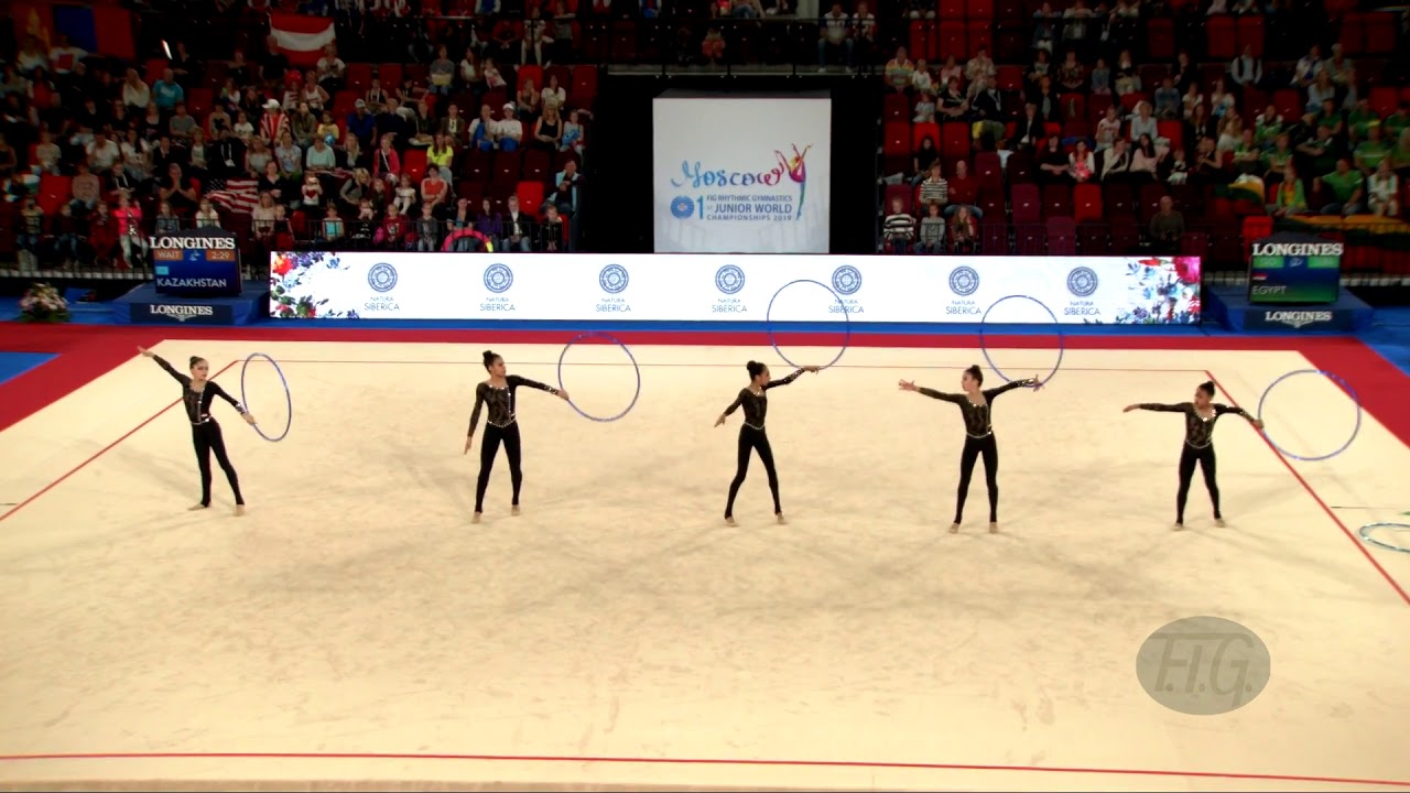 Egypt (EGY) - 2019 Rhythmic Junior Worlds, Moscow (RUS) - Qualifications 5 Hoops